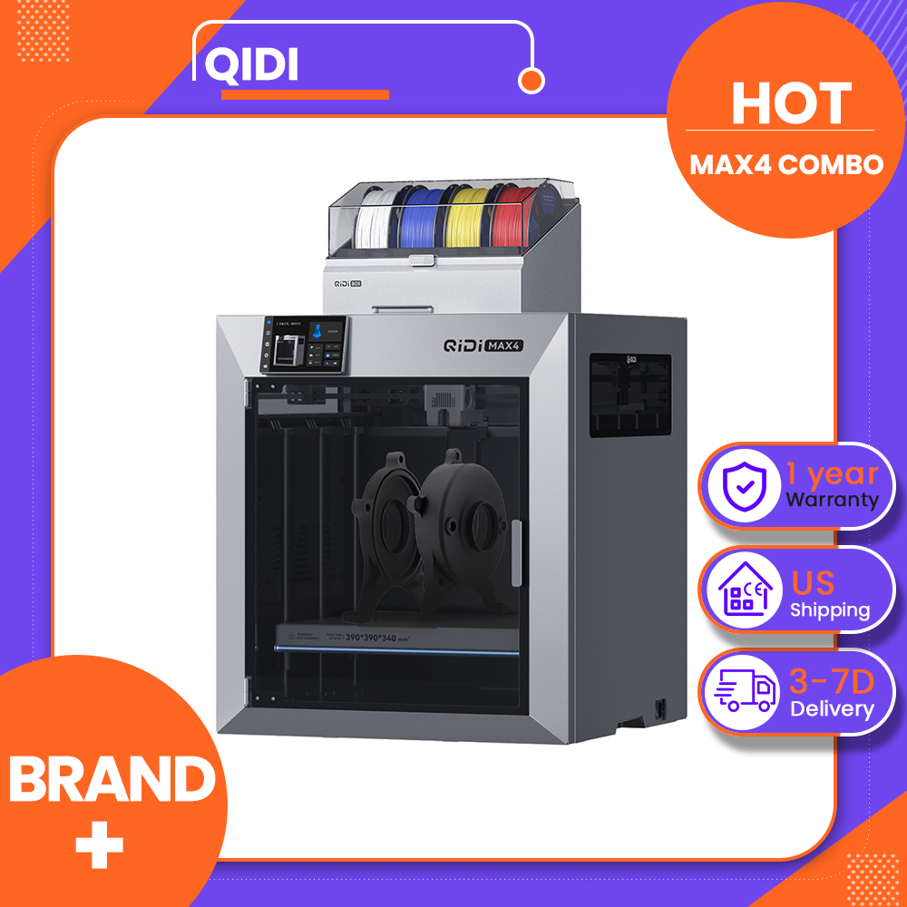 3D-принтер QIDI Max4 Combo, до – обзор и цена Direct Drive Dual Gear Extruder High Speed